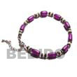 Ethnic Lavender Buri Natural Anklets