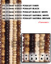 2-3mm Coco Pukalet Black Coco Beads