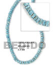 4-5mm Coco Blue Splashing Coco Beads