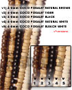 4-5mm Coco Pokalet Natural Coco Beads