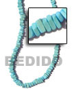 Coco Square Cut Aqua Coco Beads