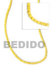 Yellow Coco Heishe 2-3mm Coco Beads