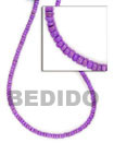 4-5mm Violet Coco Pokalet Coco Beads
