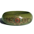 Early Spring Tone Wood Hand Painted Bangles