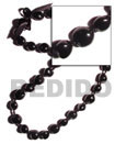 Black Kukui Nuts Ribbon Kukui Nuts