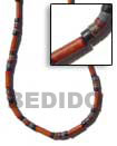 Bfj109nk - Bamboo Tube Natural Necklace