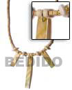 Bfj274nk - Bamboo Tube Natural Necklace