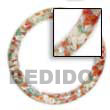 Multi Clear Coral, Crazy Resin Bangles