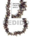 Brown Frog Shell Beads