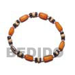 Orange Buri Seeds Bracelet Seed Bracelet