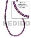 Violet Hammer Shell Beads