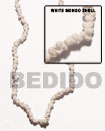 White Mongo Shell Beads