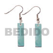 40mm X 10mm Blue Shell Earrings