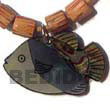 Inlaid Fish Desgin Pendant Shell Pendants