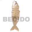 Bfj5082p - Hammershell Fishbone Shell Pendants
