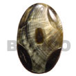 Blacklip Oval W/ Skin Shell Pendants