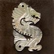 Dragon Carving MOP 45mm Shell Pendants