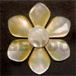 Flower MOP W/ Hammershell Shell Pendants