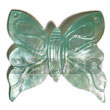 Aqua Blue Butterfly Hammershell Shell Pendants