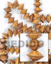Bfj046wb - Bayong Saucer Wood Beads