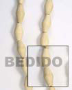 Natural White Wood Football Wood Beads