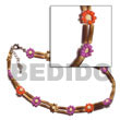 2 Rows Sig-id Wood Wooden Bracelet