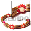 2 Rows Sig-id Wood Wooden Bracelet