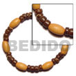 Bfj5056br - Elastic Wood Wooden Bracelet