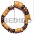 Bfj5057br - Elastic Wood Wooden Bracelet
