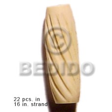 Natural bone tube groove