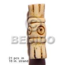 Natural bone tube groove