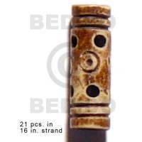 Natural bone tube groove