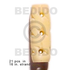 Natural bone tube groove