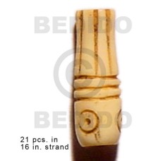 Natural antique bone tube groove