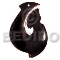 Horn fish hook 40mm