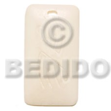 Rectangular bone carving 40mm