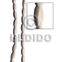 Twisted bone beads 25mmx10mm
