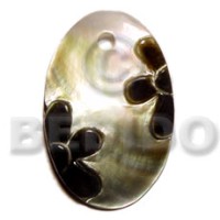 Oval blacklip natural skin