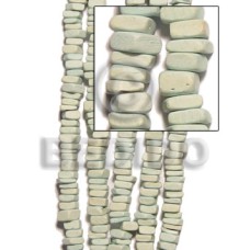 Mint green square cut dyed