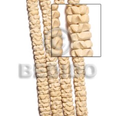 Coco flower bleached white 10mm