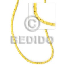 Yellow coco heishe 2-3mm