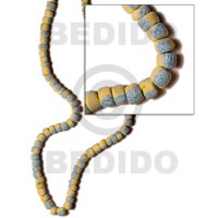 4-5mm coco pokalet. subdued yellow