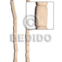 Natural white wood flat chiclet