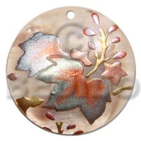 Round 40mm hammershell handpainted