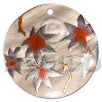 Round 40mm hammershell handpainted