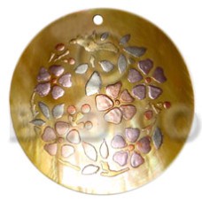 Round 40mm mop handpainted