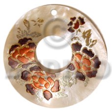 Round 50mm kabibe shell donut