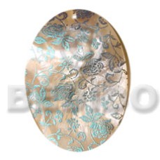 Oval 50mm kabibe shell