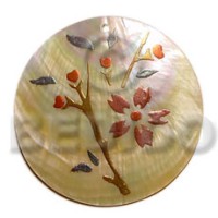 Round 40mm mop handpainted