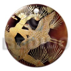 Round 40mm blacktab handpainted